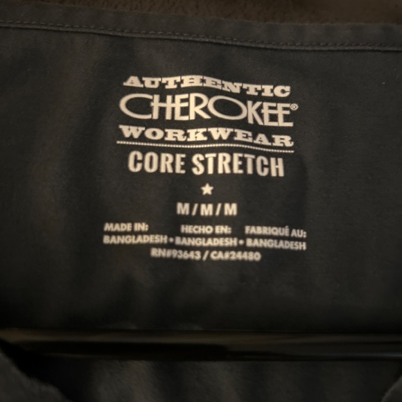 Unisex Gray Cherokee Core Stretch Scrub Set - Picture 4 of 4